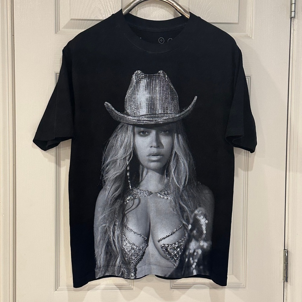 Beyonce Renaissance World Tour 2023 T-Shirt Black Graphic Concert Tee Size L